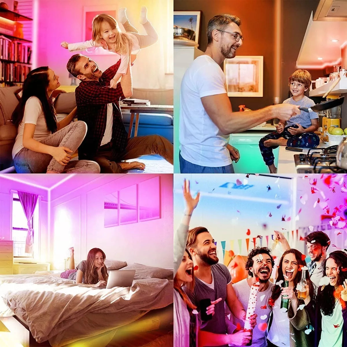 ELEADSOUQ Tiras Led Wifi Inteligente Alexa Multicolor Rgb Luces 20m
