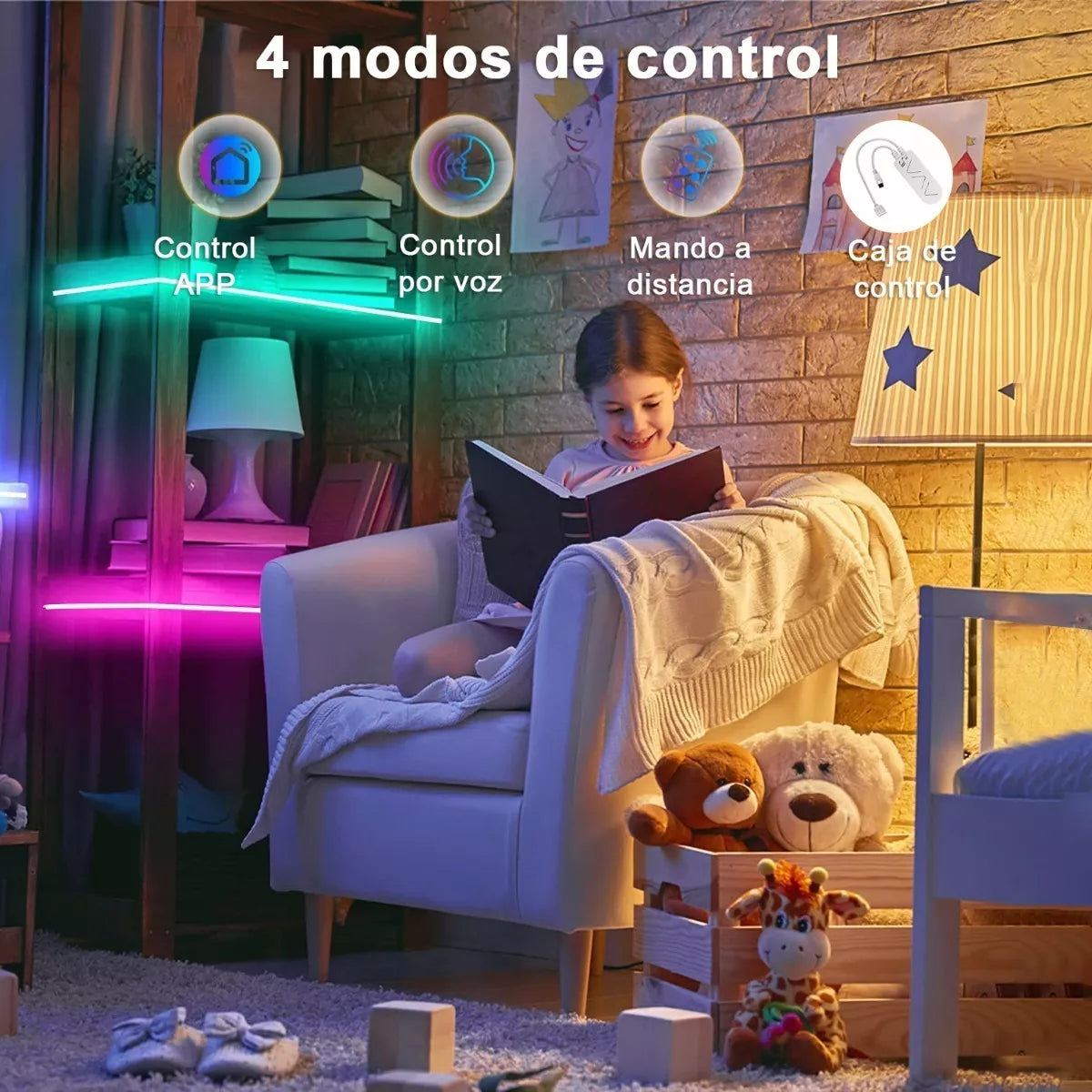 ELEADSOUQ Tiras Led Wifi Inteligente Alexa Multicolor Rgb Luces 20m