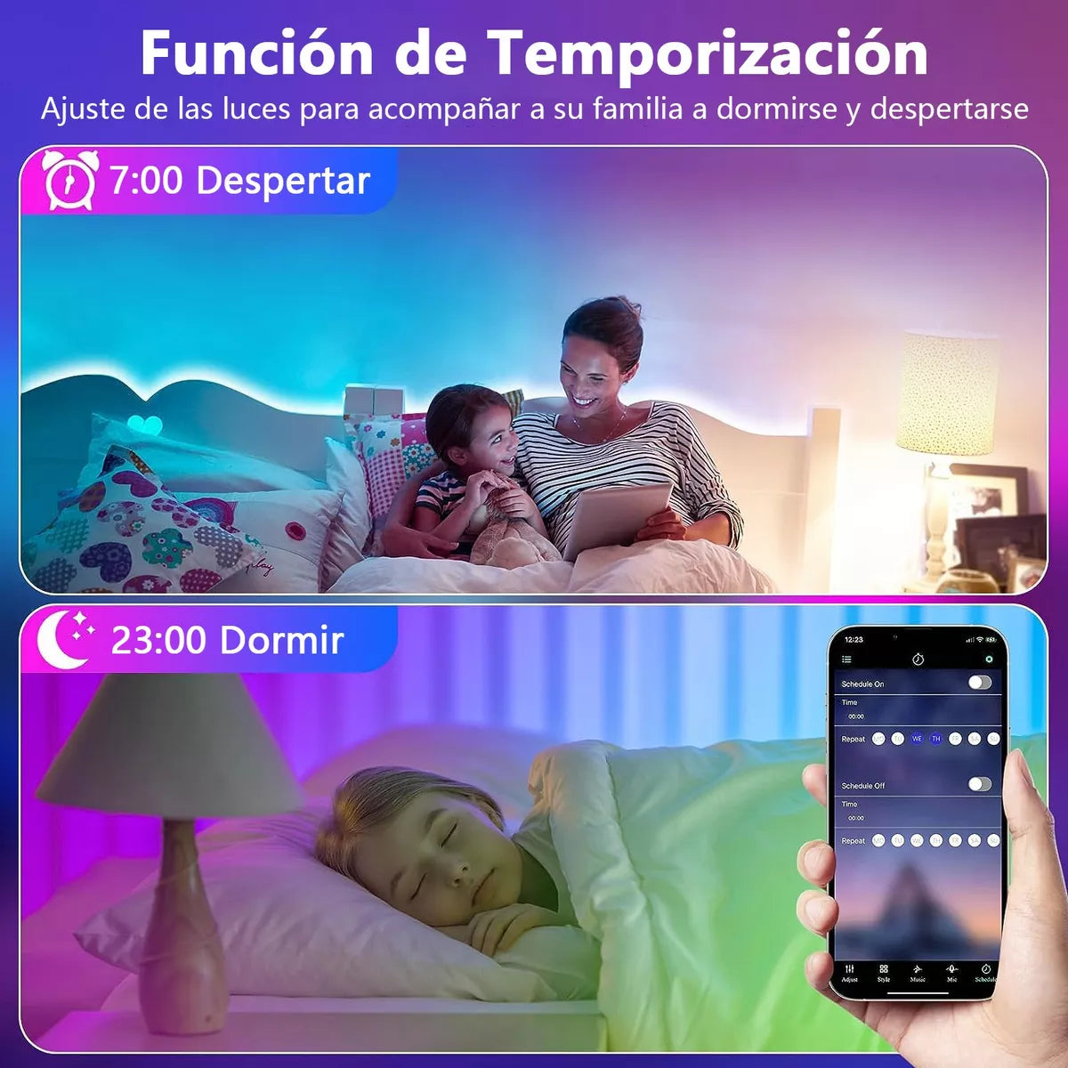 ELEADSOUQ Impermeable Neón Led Tira De Luz Rgbw Flexible Cadena Luces