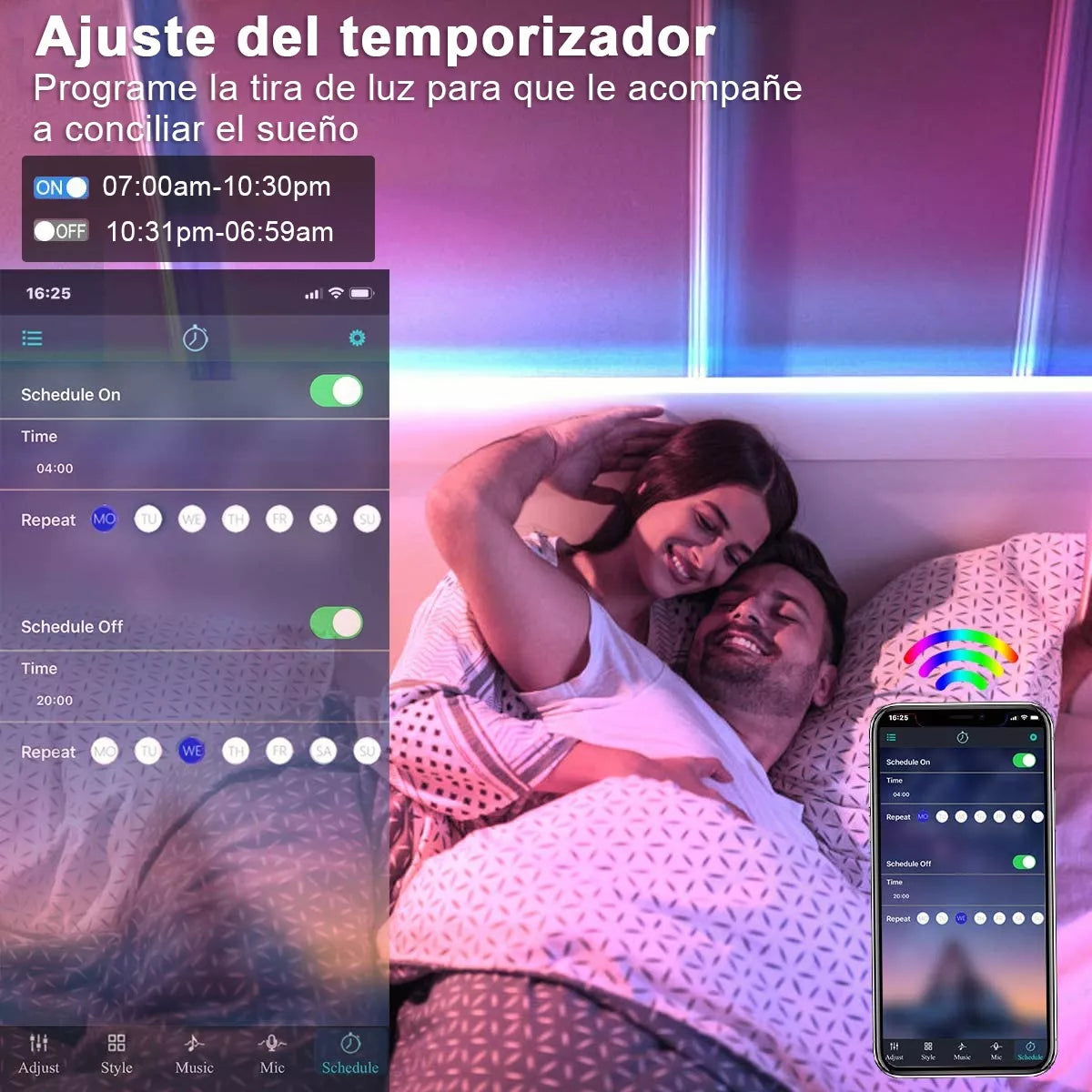 ELEADSOUQ Tiras Led Wifi Inteligente Alexa Multicolor Rgb Luces 20m