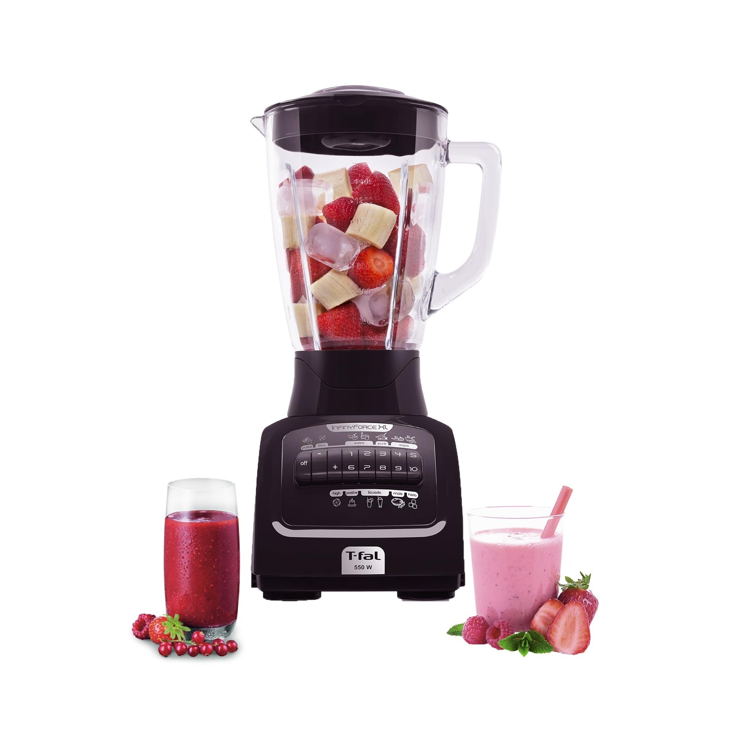High-Speed Blender, Professional Smoothie Maker for Fruits & Vegetables, Multi-Function Kitchen Appliance with Easy-Clean Jar
