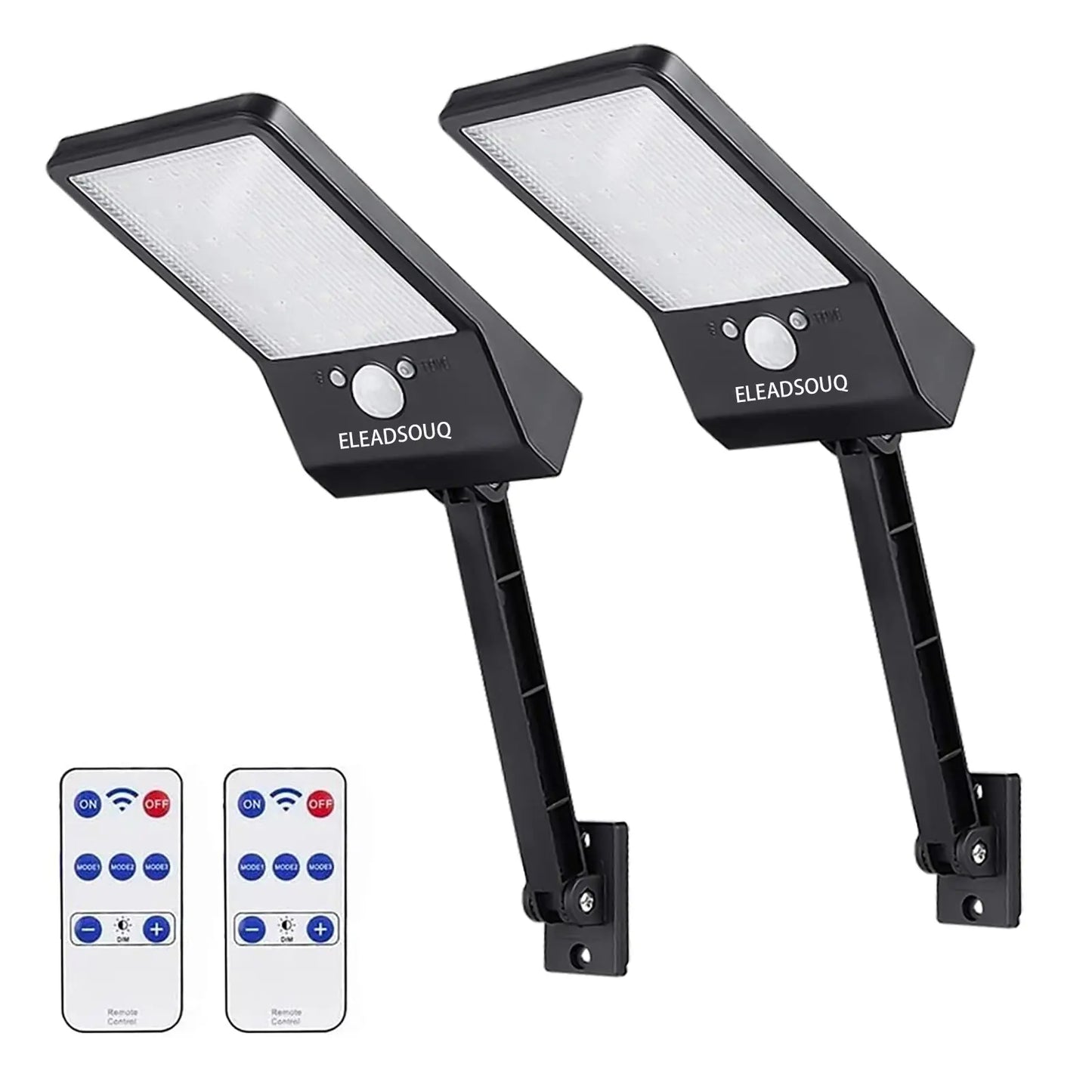 ELEADSOUQ Paquete de 2 luces solares para exteriores