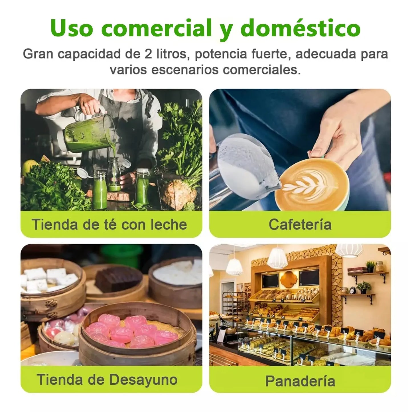 ELEADSOUQ Licuadora de verduras industrial comercial para el hogar