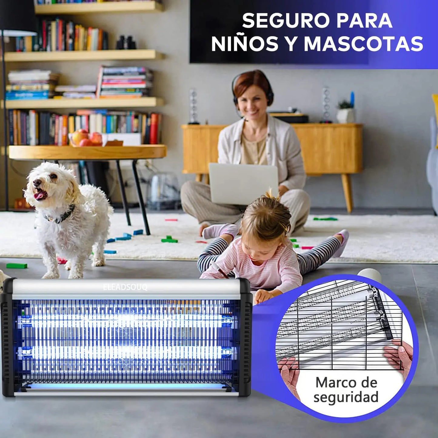 ELEADSOUQ Matamosquitos potente de 30W