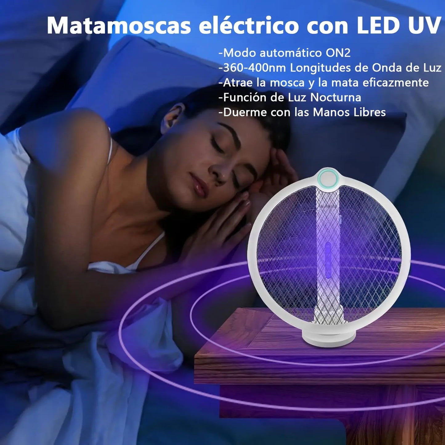 ELEADSOUQ 2.1 Ahuyentadores de mosquitos eléctricos plegables