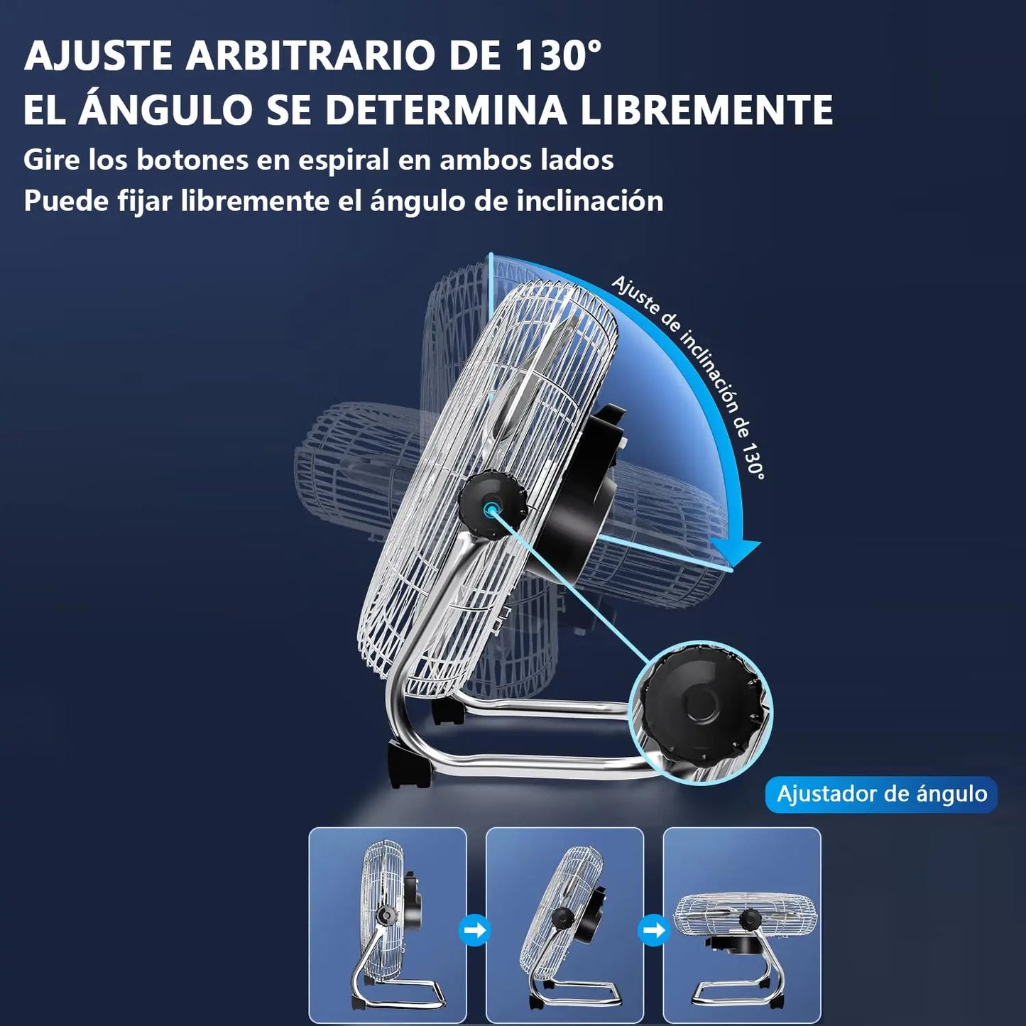 ELEADSOUQ Ventiladores industriales de metal de alta resistencia