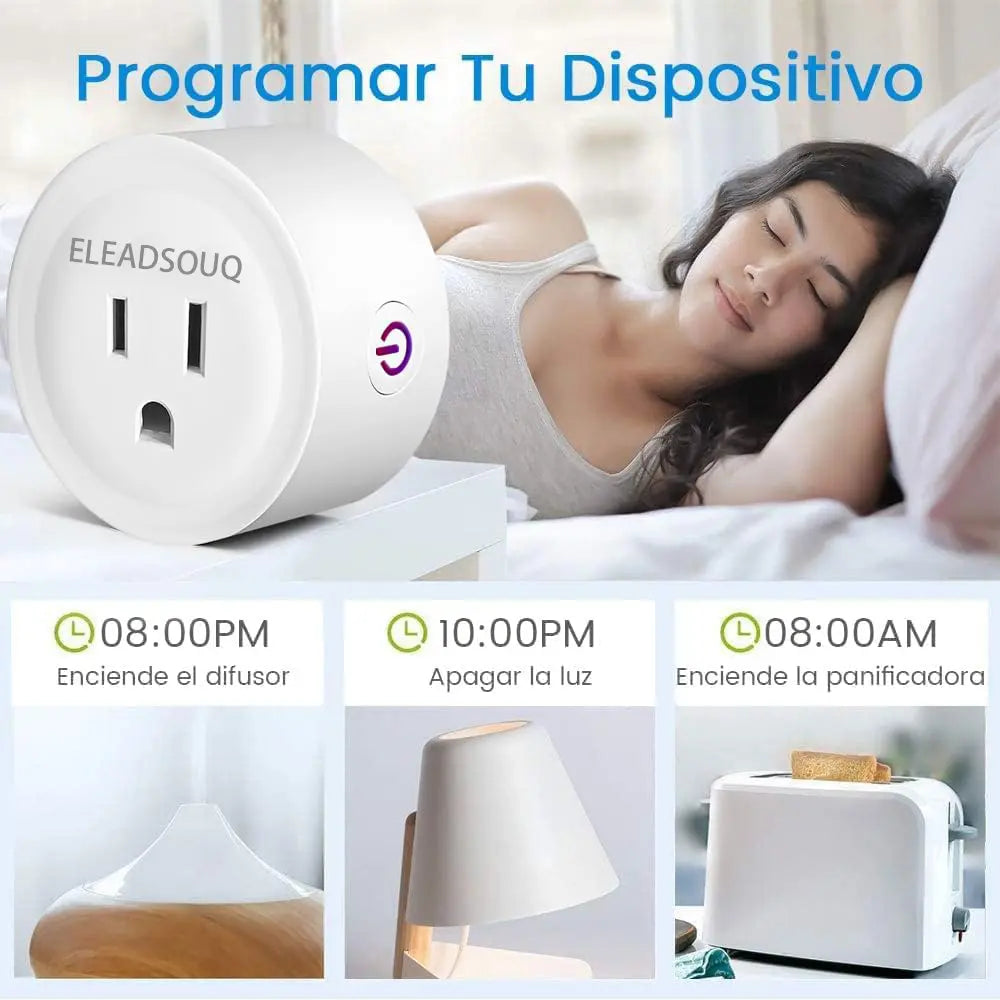 Minienchufe inteligente con Bluetooth multifunción para el hogar ELEADSOUQ