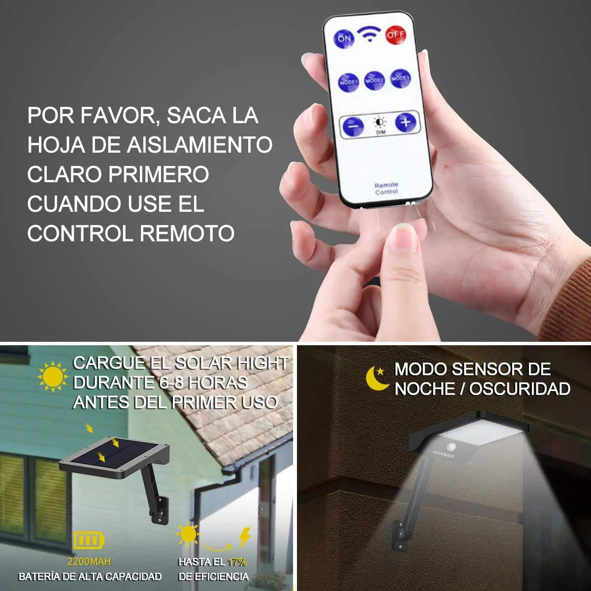 ELEADSOUQ Paquete de 2 luces solares para exteriores