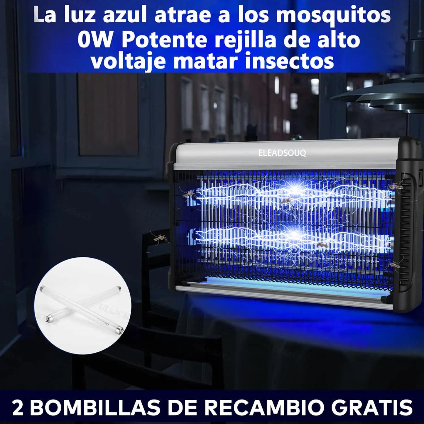 ELEADSOUQ Matamosquitos potente de 30W