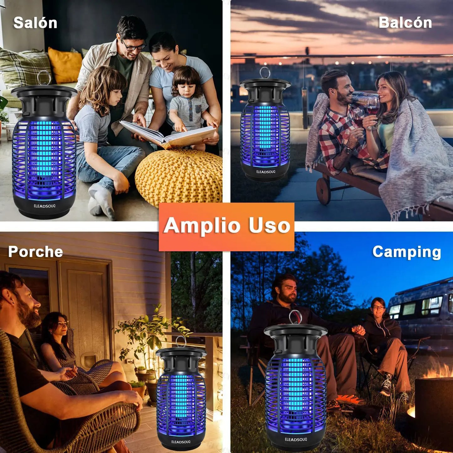 ELEADSOUQ 18W Lámparas eléctricas antimosquitos