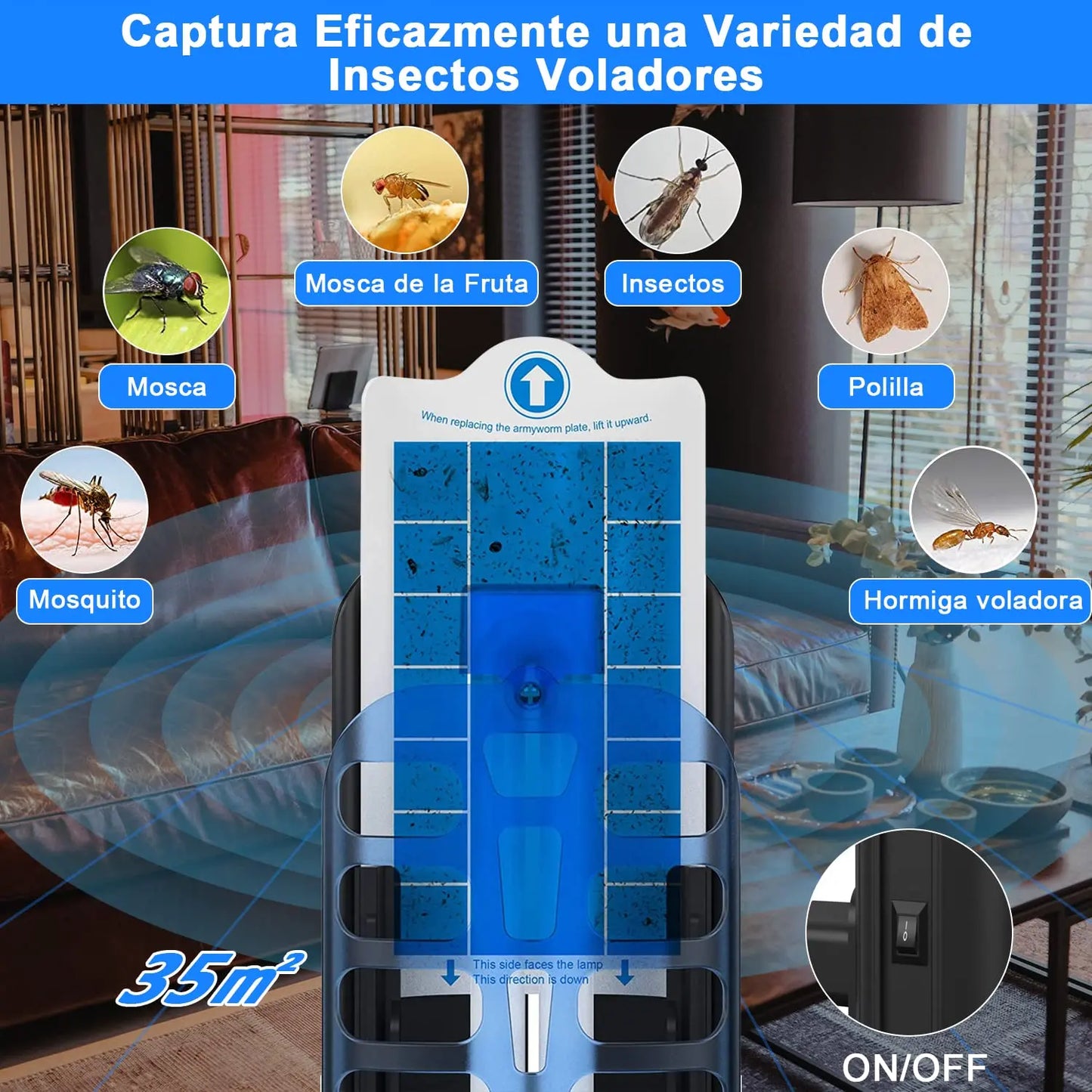 ELEDASOUQ Insecticida eléctrico de 9 W