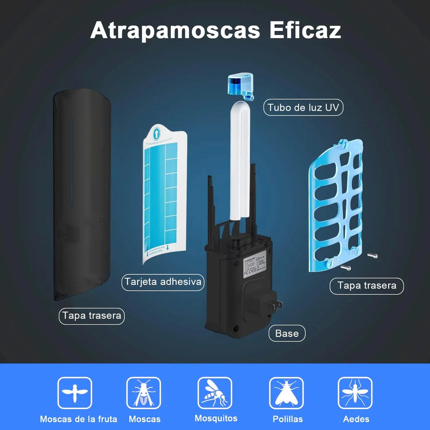 ELEDASOUQ Insecticida eléctrico de 9 W