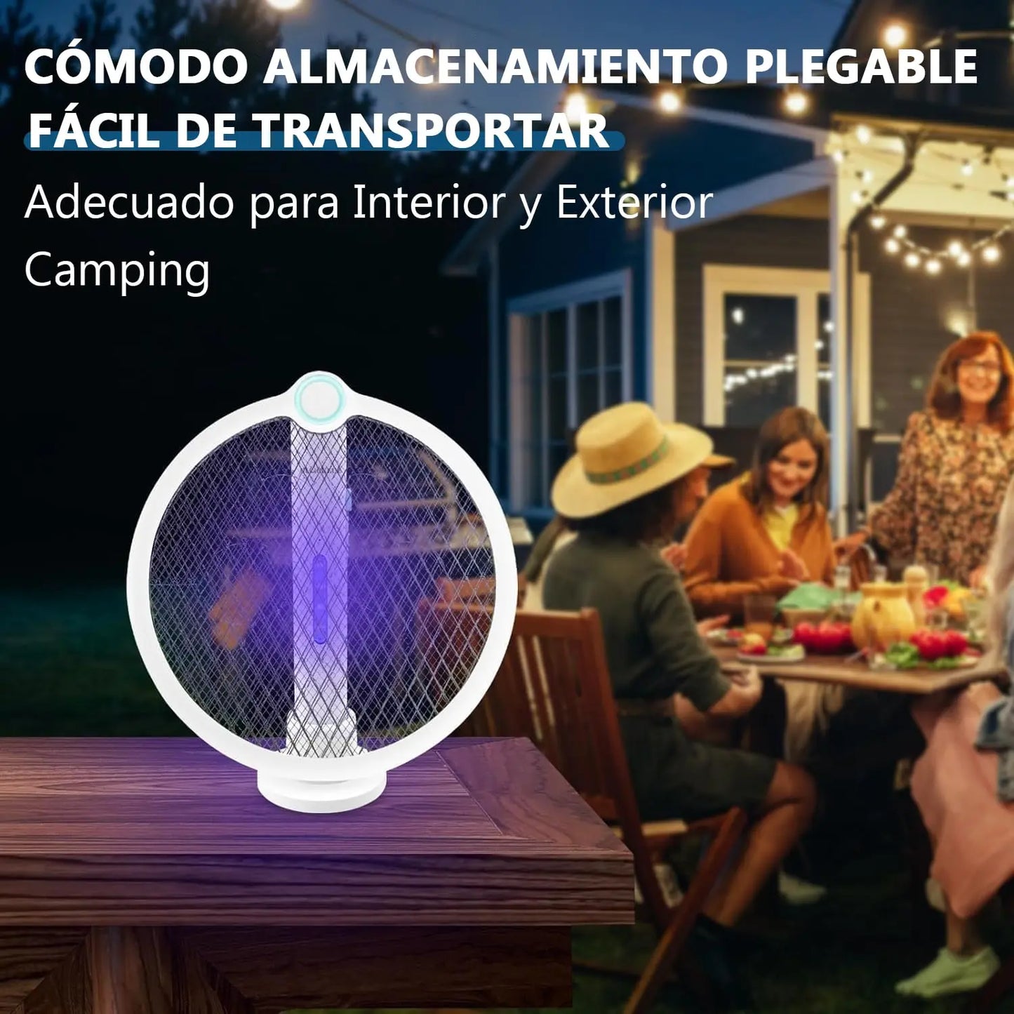 ELEADSOUQ 2.1 Ahuyentadores de mosquitos eléctricos plegables