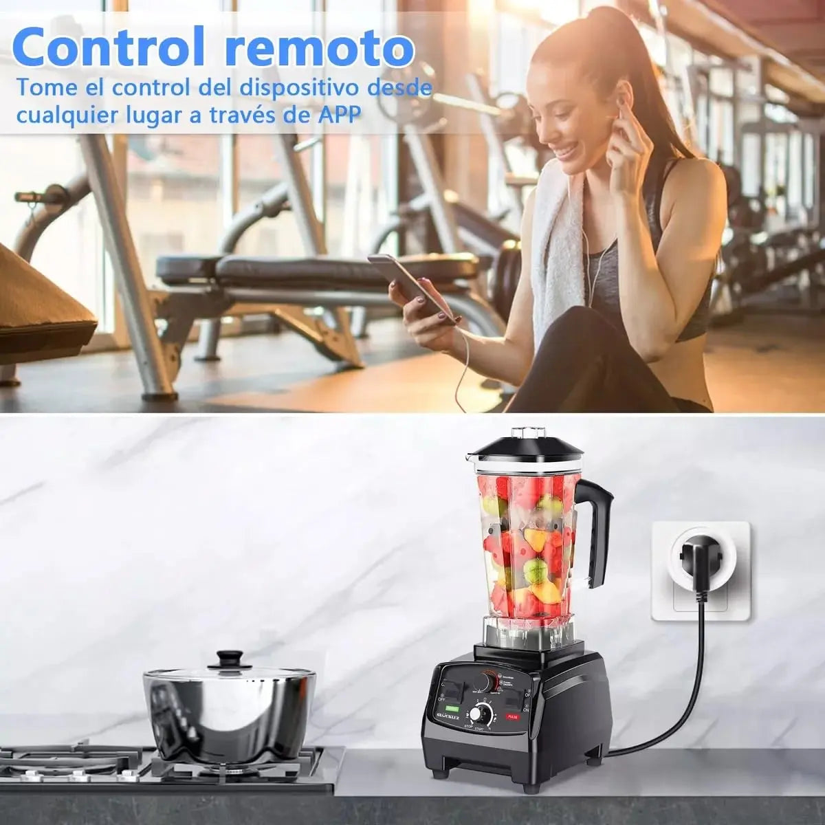 Minienchufe inteligente con Bluetooth multifunción para el hogar ELEADSOUQ