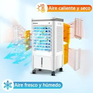ELEADSOUQ Ventilador de refrigeración de aire portátil para el verano.