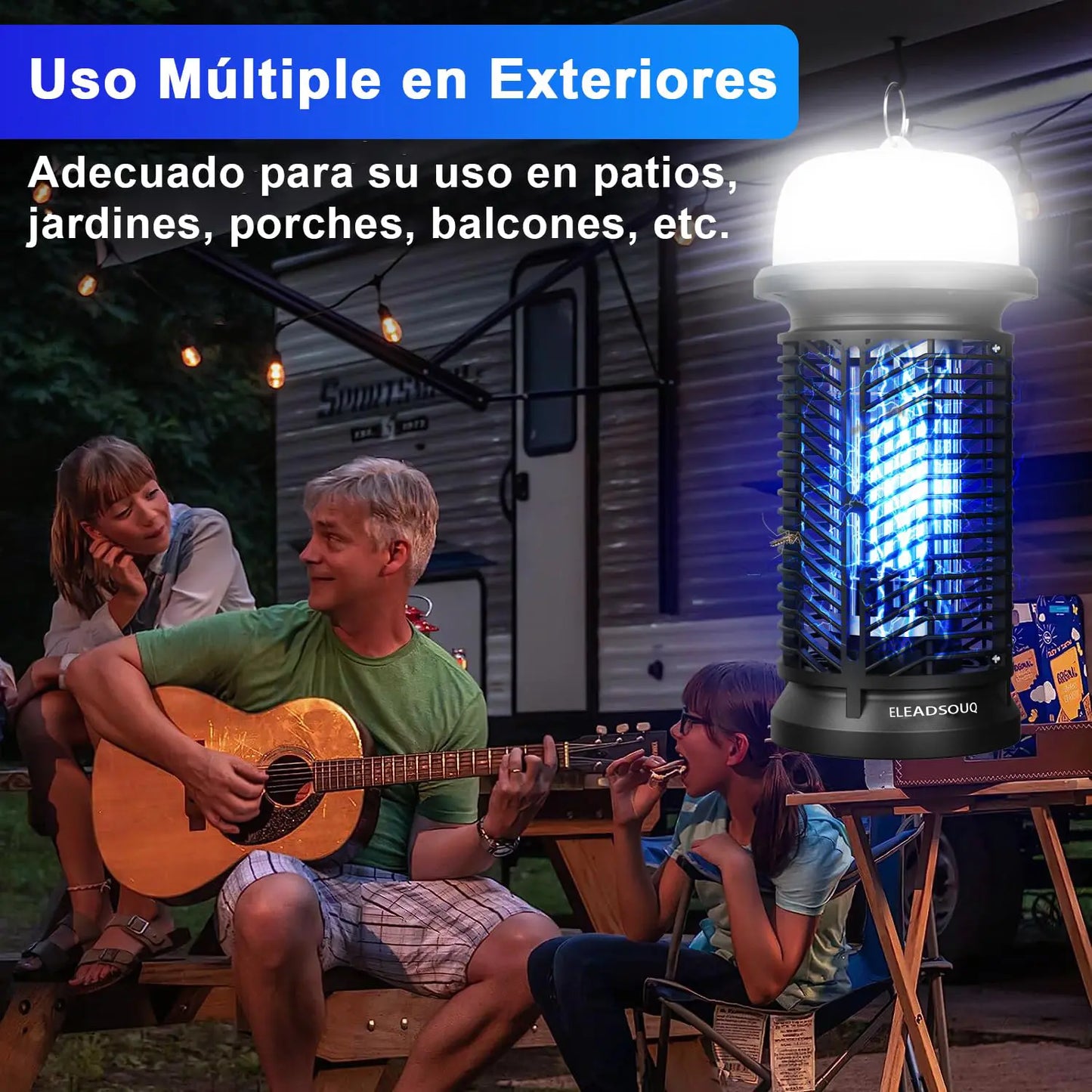 ELEADSOUQ Lámpara LED eléctrica antimosquitos de 20 W