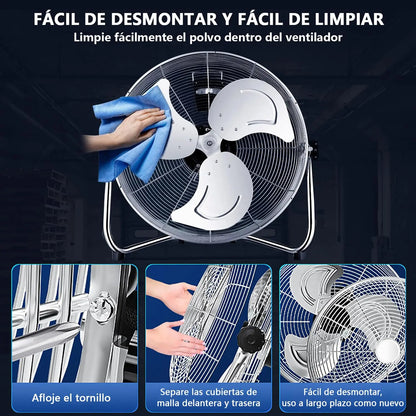 ELEADSOUQ Ventiladores industriales de metal de alta resistencia